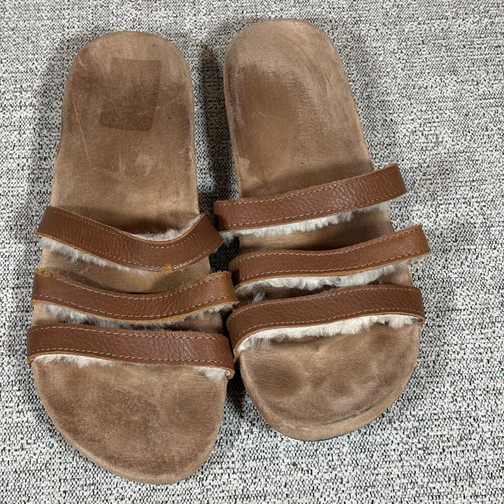 EMU Lined Tan Strappy Sandal